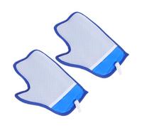 FUTUREORYY 2pcs Double-sided Electrostatic Pet Grooming Gloves for Dogs Cats Reusable Hair Remover Mitts with Ergonomic Design for Furniture Car Seats Bed Cleaning