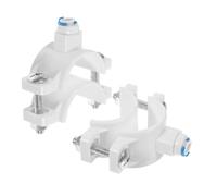 FUTUREORYY 2pcs Drain Saddle Clamp for Water Filters Quick Connect Waste Water Clip for Reverse Osmosis Systems Compatible with Purifiers and Easy to Install
