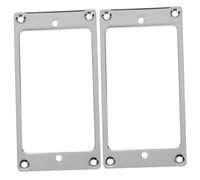 FUTUREORYY 2pcs Electric Guitar Pickup Iron Ring Frame, Silver Iron Pickups Cover Frame with Stable Characteristics and Reduced Friction for Reliable Performance
