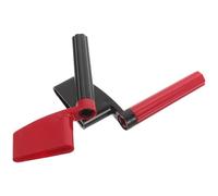 FUTUREORYY 2pcs Ergonomic Manual Bass Guitar String Winder with Dual-color Handles Black Red for Electric Acoustic Ukulele Peg Puller Maintenance Tool