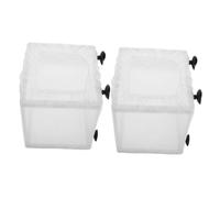 FUTUREORYY 2pcs Fish Isolation Box with Mesh Net for Aquarium Breeding Floating Hatchery Incubator Chamber for Guppy Shrimp Promotes Water Flow and Oxygenation Fits Various Fish Tanks