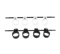 FUTUREORYY 2pcs Guitar Finger Spreader Black White Portable Finger Strengthening Trainer for Acoustic Electric Bass Players Practice Expansion Tool