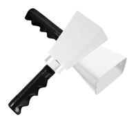 FUTUREORYY 2pcs Handle Cow Bells for Sporting Events Loud Percussion Noise Makers with Ergonomic Grip for Football Parties Farm Sports Cheering and Safety Use White