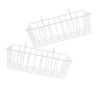 FUTUREORYY 2pcs Hanging Rabbit Feeder Rack with Secure Fit and Back Wall Iron Hay Holder for Small Animals Like Bunnies Guinea Pigs Chinchillas Prevents Waste and Keeps Cage Tidy