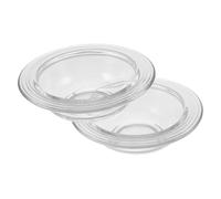 FUTUREORYY 2pcs Heat-resistant Glass Wax Warmer Dish Replacement Tray for Scented Wax Melts Home Aromatherapy and Decoration