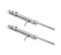 FUTUREORYY 2Pcs Heavy Duty Stainless Steel Door Bolt Latch Sliding Gate Security Corrosion Resistant Easy Slide Operation for Home Bathroom Bedroom Use