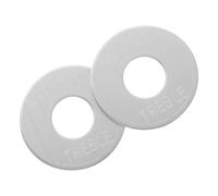 FUTUREORYY 2pcs Metal Guitar Switch Ring Lightweight Toggle Switch Plate Rhythm Treble Control Frame for Electric Guitars Smooth Toggle Action Compatible with Various Models