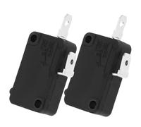 FUTUREORYY 2pcs Microwave Oven Micro Switch Normally Open 2-pin with Plastic and Metal Material Enhanced Safety Universal Compatibility for Household Appliances