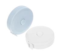FUTUREORYY 2pcs Mini Retractable Soft Measuring Tape Flexible Cloth Ruler for Sewing Body Measurements Crafting and Tailoring Portable Lightweight Design