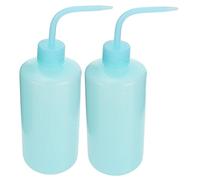 FUTUREORYY 2pcs Multi Function Plastic Squeeze Watering Bottles with Measurement Scale Portable Durable Plant Watering Cans for Indoor and Outdoor Succulents and Flowers