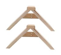 FUTUREORYY 2Pcs Natural Wood Dove Rest Frame Pigeon Perches Stand Elevated Platform for Pet Birds Playground Safe Wooden Perch for Parrots Budgies