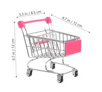 FUTUREORYY 2pcs Parrot Mini Shopping Cart with Colorful Ball Durable Interactive Chew for Birds Educational Training Play for Parrots Macaws Cockatiels Conures Random Color