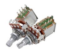 FUTUREORYY 2pcs Push Pull Potentiometers for Electric Guitar and Bass Guitar Audio Taper for Precision and Easy Replacement