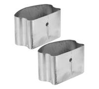 FUTUREORYY 2pcs PVC Handrail End Caps for Staircase Railing Minimalist Horseshoe-Shaped Covers Dirt-Resistant Protective Accessories for Outdoor and Indoor Hand Rails