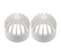 FUTUREORYY 2pcs Pvc Permeable Fish Tank Covers 40mm Inner Diameter Aquarium Water Tank Filter Net Seafood Pond Overflow Screen Mesh Plastic Water Accessories for Fish Pond Filtration