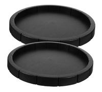 FUTUREORYY 2Pcs Round Reptile Bowl Pet Food and Drinking Dish Non Absorbent Gnaw Small Animal Supplies for Gecko Tortoise and Crawlers