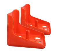FUTUREORYY 2Pcs Salt Block Holders Livestock Salt Lick Holder Feeder Sheep Cattle Mineral Lick Rack with Tray for Easy Cleaning Goats Deer Horses 6.69x6.30x5.35cm