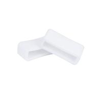 FUTUREORYY 2Pcs Silicone Watch Band Loop Durable Flexible Movable Strap Rings for Wristwatch Positioning White Buckles for Quick Replacement