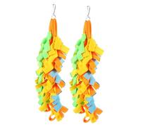FUTUREORYY 2Pcs Small Animal Parrot Chew Hanging Cage Suspension Bridge Hamster Climbing Swing for Birds and Small Pets