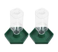 FUTUREORYY 2pcs Small Water Dispenser for Reptiles Reptile Water Dripper Dish for Snake Drinking Fountain Snake Dish Small Turtle Green