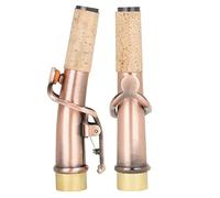 FUTUREORYY 2pcs Soprano Saxophone Mouthpiece Neck Tube Brass Saxophone Accessory for Enhanced Sound Quality and Practice