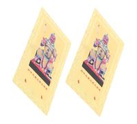FUTUREORYY 2pcs Tai Sui Copper Amulet Cards for Year Horse Feng Shui Protection Plaques with Tai Sui Zhe Image Portable Luck and Positive Energy Blessing Accessories