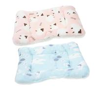 FUTUREORYY 2pcs Thickened Plush Small Animal Bed Mat for Winter Warmth Soft Washable Guinea Pig Blankets with Cute Sheep Insulated Sleeping Mat for Rabbits Hamsters Ferrets and Small Pets