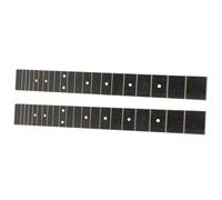 FUTUREORYY 2pcs Ukulele Fingerboard Replacement 41 Inch Acoustic Guitar Fretboard Pre-installed Frets Abs Material for Folk Guitar Accessories