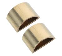 FUTUREORYY 2pcs Violin Bow End Screw Ring Metal Ferrules for Violin Bow Repair Upper Screw Ring String Instrument Supplies