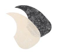 FUTUREORYY 2pcs Waterdrop Shaped Guitar Pickguard Stickers for Folk Acoustic Guitars Self Adhesive Scratch Protection Easy Installation for Performance and Practice