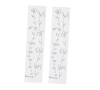 FUTUREORYY 2pcs White Pvc Guitar Fretboard Decals for Acoustic and Electric Guitars Creative Life Tree Design No Glue Residue Does Not Affect Sound Quality for Decoration