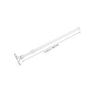 FUTUREORYY 2pcs White Telescopic Security Bars Tension Rods for Window Safety and Curtain Hanging Non-slip Ends Multi-use Suspension Poles for Towels and Sliding Door Locks