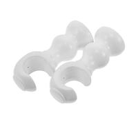 FUTUREORYY 2pcs Wood Curtain Rod Holders Set Diameter Smooth Finish Wall Mounted Brackets for Delicate Fabrics Elegant Natural Wood Design Easy Install Curtain Rod Support for Living Bedroom