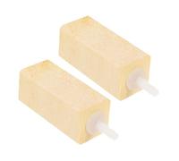 FUTUREORYY 2pcs Wooden Air Stone Bubble Diffuser for Fish Tank Aquarium Protein Skimmer Bubbler Air Stones Bubble Release Tool
