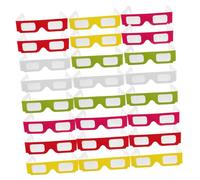 FUTUREORYY 30pcs Glasses Party Supplies Valentines Day Home Movie Glasses Classroom Rewards Colorful for Birthday Celebrations
