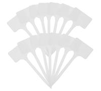 FUTUREORYY 30Pcs Plastic Plant Markers Garden Labels for Succulents and Potted Plants White Decorative Garden Labels
