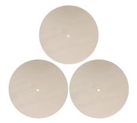 FUTUREORYY 3pcs Blank Clock Face Wood DIY Clock Face 11.81x11.81x0.08in Natural Wood Easy to Assemble Easy to Install for DIY Enthusiasts Craft Projects