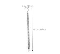 FUTUREORYY 3Pcs Heavy Duty Metal Hanging Basket Chains Replacement Flower Pot Chains with Hooks for Outdoor Garden Birdcage Hanging Sturdy Design