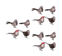 FUTUREORYY 3sets Artificial Feathered Birds Decor Realistic Foam Craft Ornaments for Garden Party Home Balcony Lawn Decoration Random Colors Random Color 4pcs*3