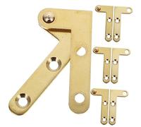 FUTUREORYY 4 Sets Copper Hidden Door Hinges Rotatable Pivot Hardware for Wooden and Aluminum Frame Doors Noise Smooth Surface for Cabinet Bedroom Kitchen