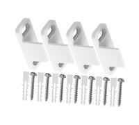 FUTUREORYY 4 Sets Plastic Barn Door Floor Guides for Sliding Doors Floor Mount Stop with Shock-Resistant Material Stable Bottom Support for Smooth Operation and Sway Prevention