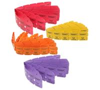 FUTUREORYY 400Pcs Colored Raffle Tickets for Events Festival Game Birthday Party Material Small Convenient Use for Carnivals School Dances and Fundraisers