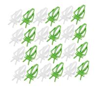 FUTUREORYY 40pcs Bird Feeder Fruit Holder Clips for Parrot Cage Versatile Food Mounting for Budgie Cockatiel Conure Easy-clean Skewers Compatible with Horizontal Vertical Bars Reduces Waste