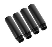 FUTUREORYY 4pcs Black 5/8 Inch Mic Stand Extension Tube Metal Microphone Holder Extension Rod Compatible with Microphone Arms for Streaming Recording Studio Use