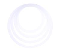 FUTUREORYY 4pcs Drum Mute Ring Set for Snare and Drum Kit Easy Installation Durable Material for Family and White