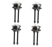 FUTUREORYY 4Pcs Dual Flush Toilet Push Buttons for Water Tank Cover Replacement Electroplated PP Material with Smooth Bright Finish Easy Installation Toilet Flush Button Random Color