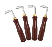 FUTUREORYY 4pcs Dulcimer Tuning Wrench Set - Stainless Steel Music Instrument Tool Durable Construction Violin Accessory Harpsichord Tuning Lever Spanner