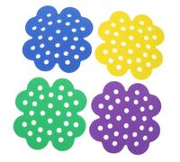FUTUREORYY 4Pcs Floating Bee Watering Station with Safe Island Design for Pollinators Butterfly Waterer for Outdoor Garden Easy to Clean Insect Drinking Feeder in Purple Yellow Green Blue