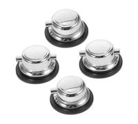FUTUREORYY 4pcs Metal Double End Drum Lugs Silver Snare Tom Drum Parts Accessories with Precision Engineering for Secure Attachment and Enhanced Acoustics