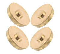 FUTUREORYY 4pcs Metal French Horn Bottom Valve Caps Replacement Repair Kit for Music Schools and Professionals Detachable Covers for Restoration and Maintenance